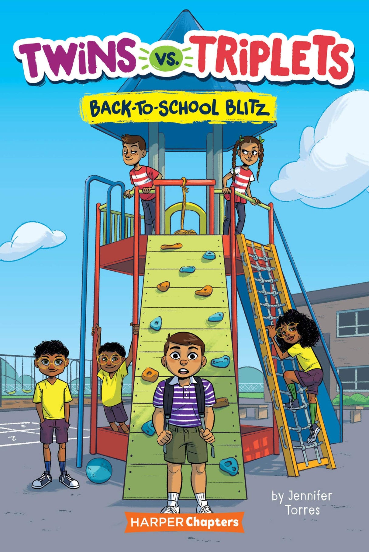 Twins vs. Triplets #1: Back-to-School Blitz (Harper Chapters)